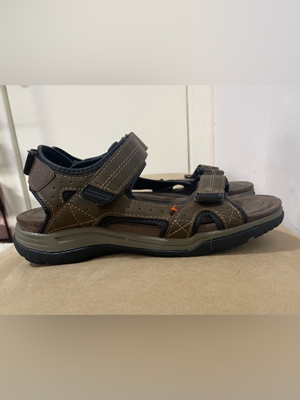Ozark Trail Brown Men's Adjustable Outdoor Sandals